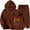 A-Brown917, variant on Big Girls Tracksuit Fall Winter Rainbow Graphic Print Long Sleeve Fleece Hooded Sweatshirt Elastic Waist Jogger Pants 2 Piece Sets