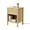 Oak, variant on Giantex Rattan Nightstand, Wood Bedside End Table w/USB Ports for Bedroom, Oak