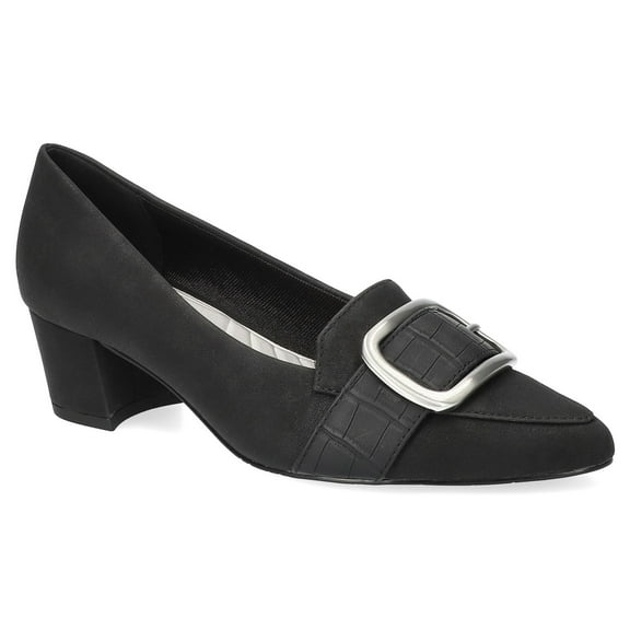 Easy Street Aster Women's Almond Toe Pumps Color: Black Matte Size: 8.5