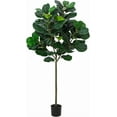 thumbnail image 2 of 5.2 Ft Artificial Fiddle Leaf Fig Tree, Faux Ficus Lyrata Plant with 62 Fiddle Leaves,Tall Fake Plants Large Floor Plant with Pot for Indoor Living Room House Office Decor Housewarming Gift, 2 of 6