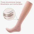 thumbnail image 3 of 4pack Pilates Socks with Grips for Women, Yoga Slouch Socks with Grip for Barre Workout Hospital Long Scrunch Slipper, 3 of 8