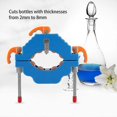 thumbnail image 3 of Glass Bottle Cutter 2 ~ 6 Mm Thick Steel And Plastic Blue, 3 of 4