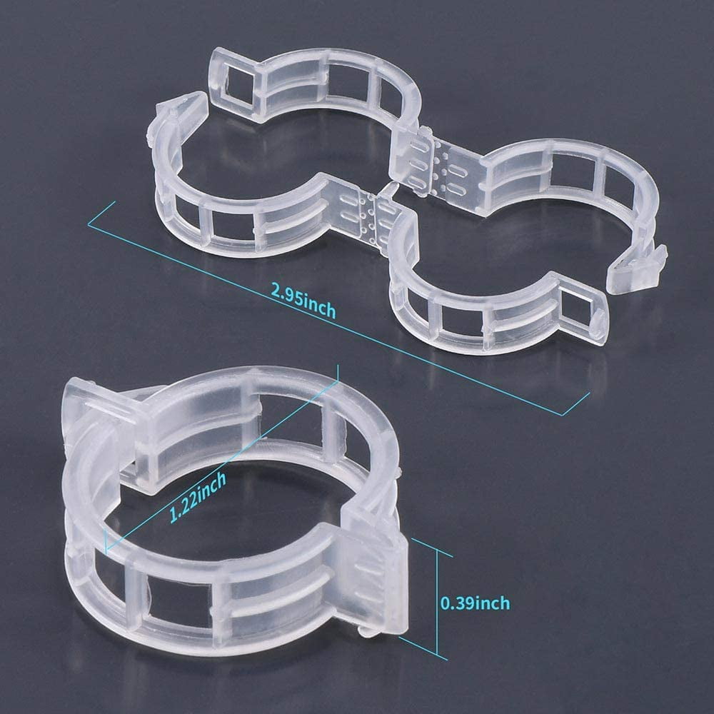 200Pcs Garden Clips for Climbing Plants, Reusable Trellis Tomatoes, Cucumbers, Peas - Gentle Plastic Plant Supports, Sun Resistant Supports