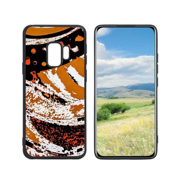 Compatible with Samsung Galaxy S9 Phone Case, Abstraction-5 Case Men Women, Flexible Silicone Shockproof Case for Samsung Galaxy S9