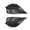 Matte Black Carbon Fiber Print, variant on IKON MOTORSPORTS, Rear Aprons Compatible With 2020-2023 Tesla Model Y All Models 4-Door, PP Rear Splitter Canards 2PCS