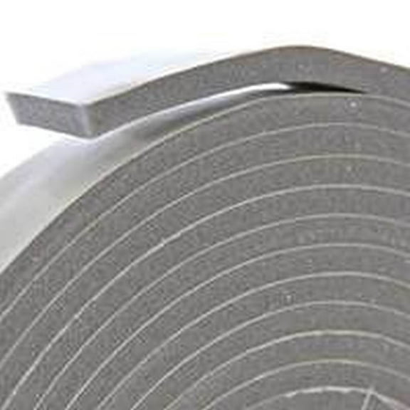 Frost King V444H Vinyl Foam Tape, 3/8in Wide x 1/4in Thick x 17ft Long, Grey