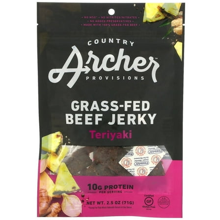 Country Archer - All Natural Beef Jerky Teriyaki - 2.5 oz