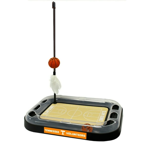 NCAA Tennessee Volunteers CAT Scratcher Mat Toy with Catnip Plush & Feather Cat Toy 5-in-1 Kitty Toy