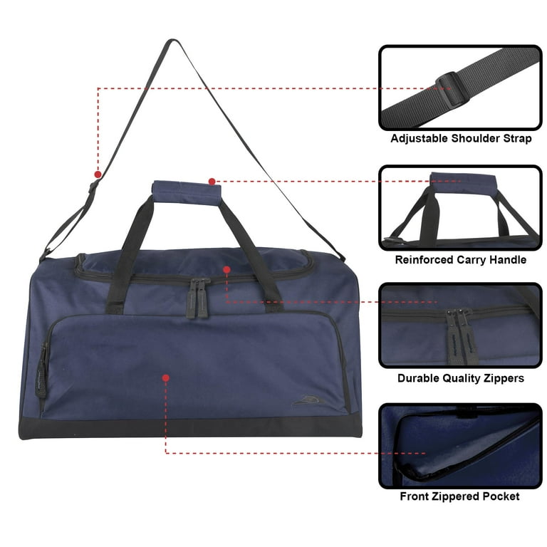 Trailmaker 24 Inch 55 Liter Navy Blue Duffel Bag for Travel  display picture 3