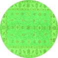thumbnail image 1 of Ahgly Company Indoor Round Oriental Green Traditional Area Rugs, 6' Round, 1 of 1