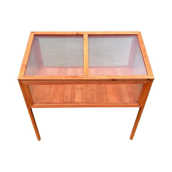 Wooden Raised Greenhouse