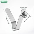 thumbnail image 3 of Uxcell 20-Pack Kayak Paddle Snap 6mmx35mm Single Pin V Shaped Spring Steel, 3 of 6