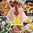 thumbnail image 5 of Oil Dispenser Bottle with Barbecue Brush, Oil Storage and Dispenser Container for Kitchen BBQ Grilling Baking Cooking (Coffee), 5 of 7