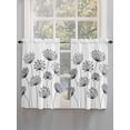 thumbnail image 5 of Black Dandelion Bathroom Window Curtain, Country Modern Minimalist Flower Light Filtering Coffee Kitchen Curtains, Bedroom Living Room Curtains 2 Panel 84"x45", 5 of 6