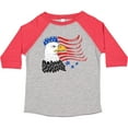 thumbnail image 3 of Inktastic American Bald Eagle and Flag Sketch Style Boys or Girls Toddler T-Shirt, 3 of 5