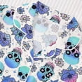 thumbnail image 6 of MEZZALL Women Halloween Print Pajama Set Lapel Collar Button Closure Chest Pocket Short Sleeve Tops With Elastic Waist Shorts Loungewear Sleepwear For Holiday 2 Piece Versatile Pjs, 6 of 9
