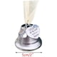 thumbnail image 3 of Bewildely Campana colgante conmemorativa de Navidad, enlace de ala de Ángel, campana de plata, una pieza de mi corazón está en el cielo, colgante de Kits de decoración para fiestas Numero 3 Bewildely HA045224-03, 3 of 5
