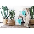 thumbnail image 4 of Throw Pillow Cover Teal White Turquoise Blue Gray Dahlia Mod Baby Decorative Pillow Case Home Decor Set of 2 Square 16 x 16 Inch Pillowcase, 4 of 5