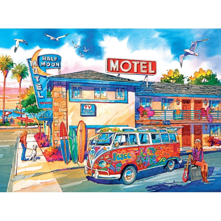 絵画  カリフォルニアドリーム Cra-Z-Art California Dreams 1000-Piece Half Moon Jigsaw Puzzle