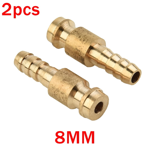 6mm Gas & Water Male Adapter Quick Connector 2x Fit for TIG Welding Torch Intake