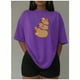 thumbnail image 3 of Playera Blusa De Familia Capybara Ropa Para Mujer Capibara Color Morado Talla Chica Marca Emil SaEs, 3 of 4