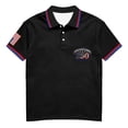 thumbnail image 6 of Hogleaql 250th Anniversary Usa Polo Shirt for Men Short Sleeve Collar 4th Of July Button T-Shirt American Flag Retro Graphic Patriotic Fashion Blouse Black XL, 6 of 6