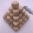 thumbnail image 4 of CENL 10PCS Blank Wooden Dice Unfinished Wood Cubes Square Blocks DIY Craft Printing, 4 of 4