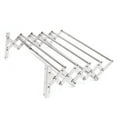 Retractable Foldable Towel Shelf Stainless Steel Wall Mounted Accordion ...