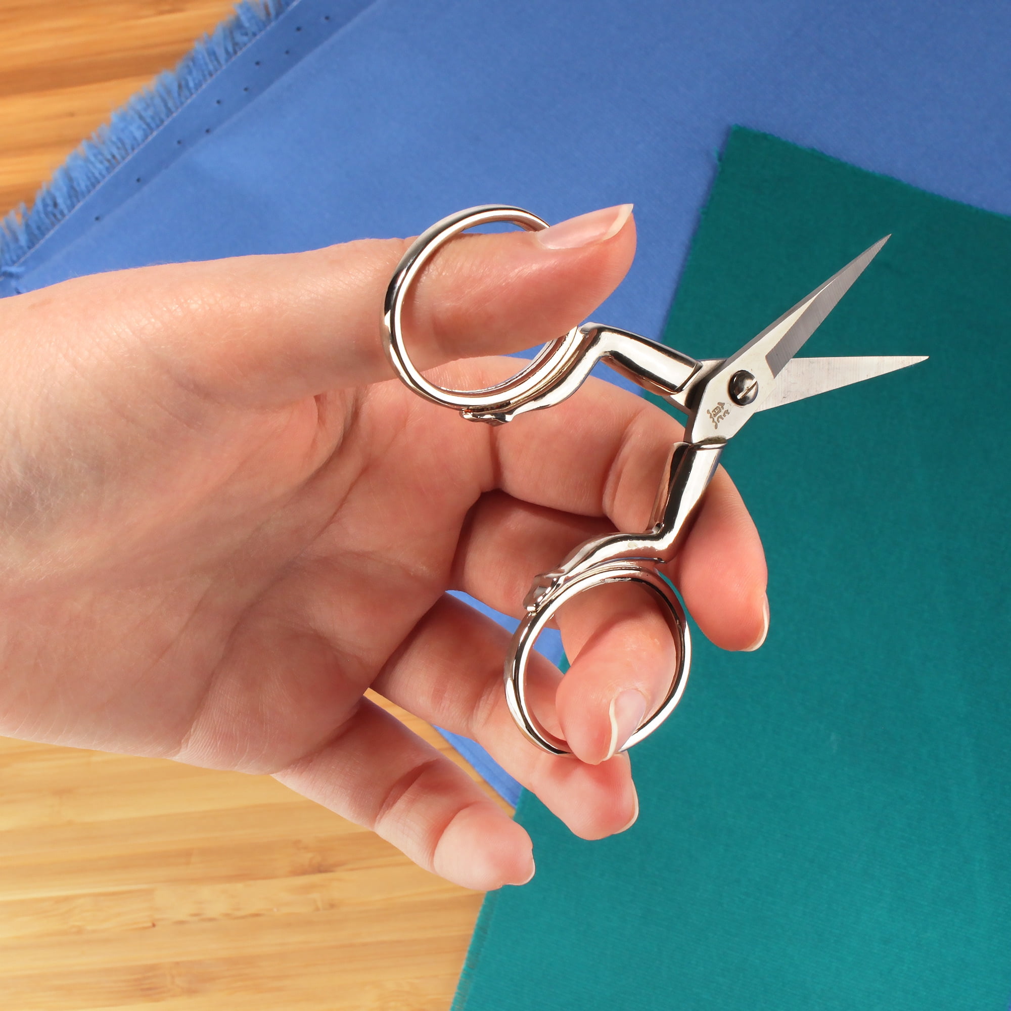 JubileeYarn Leg Shaped Cast Embroidery Craft Scissors - Silver - 10 Pairs