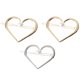 thumbnail image 1 of 3 pinzas para el pelo con forma de corazón, pasadores huecos con incrustaciones de perlas y tocado de aleación., 1 of 6