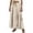 Beige1, variant on Women's Linen Maxi Skirt, High Waist Loose Casual Culotte Skirt, 1PC, M-XXL