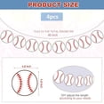 thumbnail image 2 of Baseball Party Banner,4Pcs Baseball Paper Garland for Baby Shower Sports Theme Party Decorations,Baseball Birthday Party Photo Prop Pennant Supplies$$Electronics Accessories, 2 of 6
