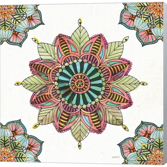 Great Art Now Mandala Morning VI by Anne Tavoletti Canvas Wall Art