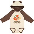 thumbnail image 3 of Inktastic My Gram Loves Me Fox Grandchild Boys or Girls Long Sleeve Baby Bodysuit, 3 of 5