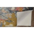 thumbnail image 3 of HomeRoots 513393 10 x 14 ft. Blue Pink & Gray Wool Floral Hand Tufted Handmade Rectangle Area Rug, 3 of 5
