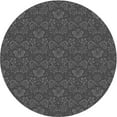 thumbnail image 1 of Ahgly Company Machine Washable Indoor Square Transitional Sonic Silver Gray Area Rugs, 3' Square, 1 of 7
