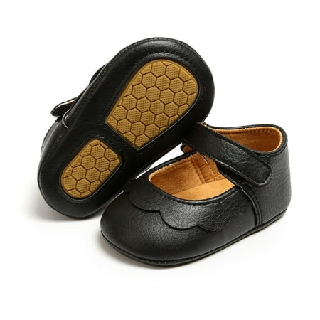 

piuwrlz Antis Slip Shoes For Toddler Girls Baobao Shoes Prewalker Princess Shoes Soft Antiskid Soft Sole Babys Shoe Black Size 12