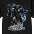 thumbnail image 2 of Warhammer 40000 Utramarines For the Emperor on black Adult Crew Neck Short Sleeve T-shirt - Small, 2 of 4