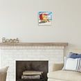thumbnail image 3 of Stupell Industries Miami Beach Hut Nature Painting White Framed Art Print Wall Art, 12 x 12, 3 of 9