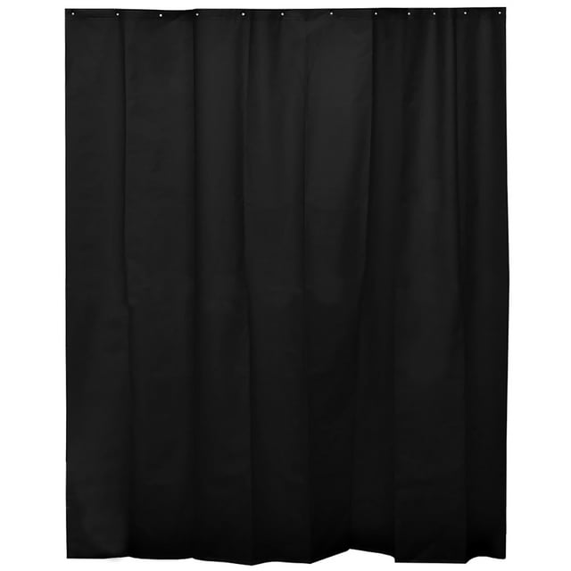 Black Extra Long Shower Curtain Liner Plastic 79"L x 71"W