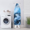 thumbnail image 3 of HELLHERO Marble Pattern Elastic Edge Ironing Board Cover Dust-Proof Protector Soft Hook and Loop Fastener Polyester Fiber Fabric 15x54 Inch, 3 of 5