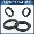 thumbnail image 5 of Unique Bargains Hub Centric Rings, 56.6mm ID 73.1mm OD  Car Wheel Hubrings ABS Plastic Black, 4pcs, 5 of 7