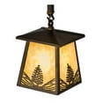 thumbnail image 2 of Meyda Lighting 7'Sq Mountain Pine Mini Pendant, Antique Copper/Ba - 82136, 2 of 4
