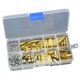 thumbnail image 1 of Riwesomey Combinación de junta de tuerca de tornillo hexagonal M3 de 120 Uds., perno de cobre de cabeza simple y doble en caja, accesorios de ferretería Herramientas y ferretería Riwesomey TO0229-00B, 1 of 6
