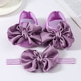 thumbnail image 4 of Huowey Newborn Baby Shoes With Hair Band Fashion Soft Soled Newborn Shoes Versatile Dress Flower Shoes Newborn Shoes Cozy Footwear, 0-6 Months, 4 of 4