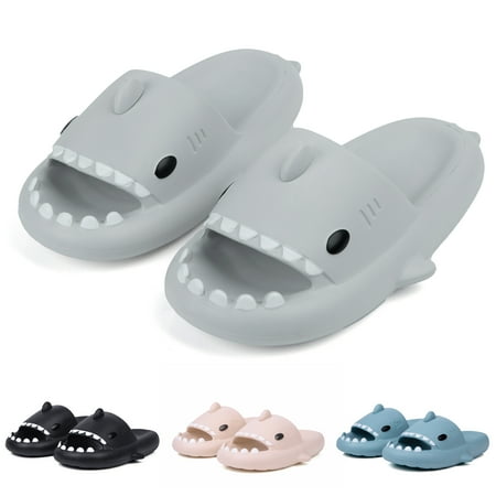 

SAGUARO Cloud Shark Slides for Women Men Cute House Slippers Anti-Slip Shower Sandals Open Toe Casual Shoes