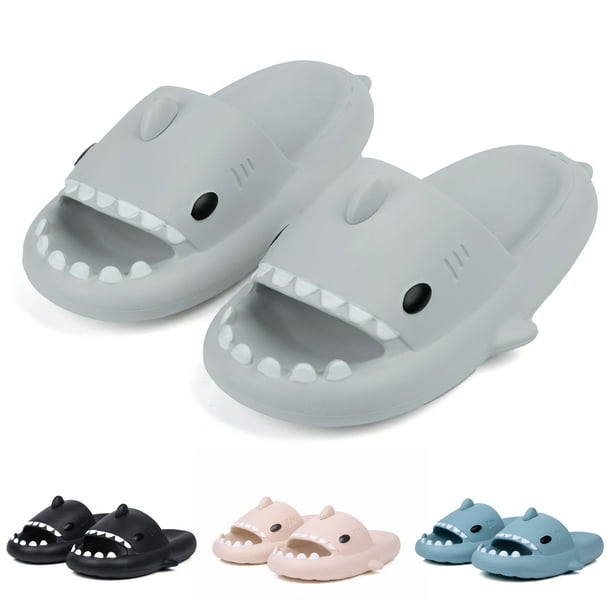 SAGUARO Cloud Shark Slides for Women Men Cute House Slippers Anti-Slip ...