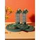 thumbnail image 1 of 40pcs Deep Green Paper Tableware Set, Luxurious Four Leaf Clover Gold Foil Design, Thickened And Hardened, Not Softened By Pouring 100°C Boiling Water, 1 of 5