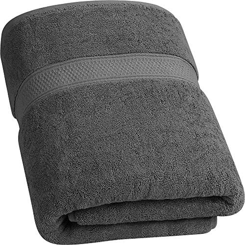 Utopia Towels Luxurious Jumbo Bath Sheet (35 x 70 Inches, Grey) 700