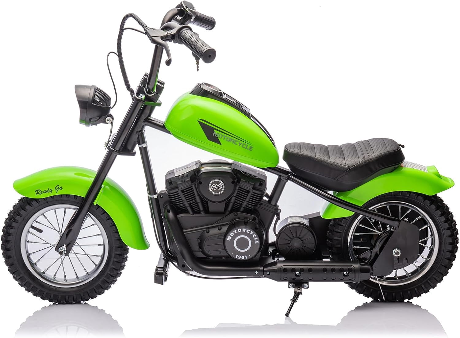 EastVita Electric Ride on Motorcycle for Kids, 24V 250W Kids Electric Dirt Bike, Two Speed 14MPH with Led Lights, Leather Seat, Rear Brake, Electric Motorbike Ride on Car